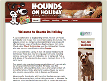 Tablet Screenshot of houndsonholiday.ca